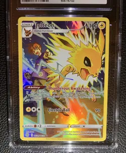 Pokemon TGC SWSH Brilliant Stars Jolteon Trainer Gallery Holo #TG04/TG30 - Image 3