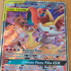 Pokemon TCG Charizard & Braixen GX SM230 SM TAG TEAM Holo Promo HP 270 Eng - Image 2