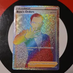 Pokemon Boss's Orders Full Art Secret Rare 200/192 Swsh02 Rebel Clash Holo - Image 1