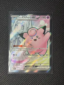2025 Pokemon Journey Together Lillie's Clefairy ex #173/159 - Image 1