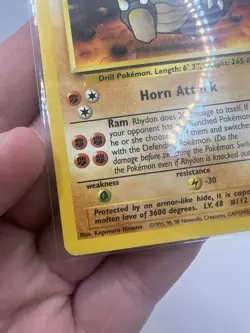 Pokemon TCG Rhydon Jungle 45/64 Regular WOTC MP. - Image 5