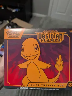 Sealed Pokemon: Scarlet & Violet 3: Obsidian Flames Elite Trainer Box - 9 Packs - Image 1