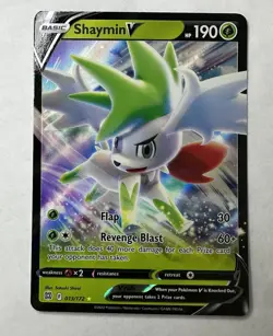 Pokemon Shaymin V #13/172 Sword & Shield Brilliant Stars Holo - Image 1