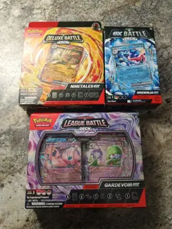 Pokemon EX Battle Deck Lot Gardevoir Ninetales Greninja SEALED - Image 1