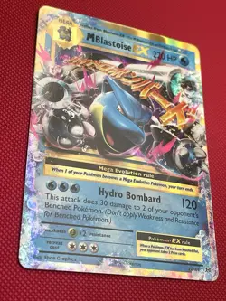 Pokemon TCG Mega-Blastoise EX XY Evolutions Holo Rare Card 22/108 NM Condition - Image 2