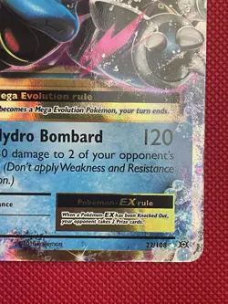 Pokemon TCG Mega-Blastoise EX XY Evolutions Holo Rare Card 22/108 NM Condition - Image 5