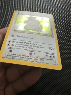 Pokemon TCG Kangaskhan Jungle Holo Card 5/64 Unlimited Rare NM/LP Condition - Image 1