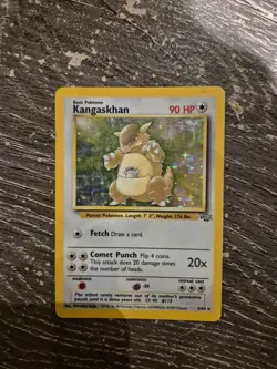 Pokemon TCG Kangaskhan Jungle Holo Card 5/64 Unlimited Rare - Image 1