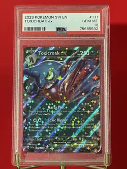 Pokemon Cards - PSA 10 GEM MINT 2023 Toxicroak EX 131/198 S&V Base Set - Image 1