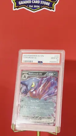 Pokemon Cards - PSA 10 GEM MINT 2023 Toxicroak EX 131/198 S&V Base Set - Image 2
