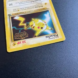 Pikachu #4 - WB Movie - Black Star Promo - Vintage WOTC Pokemon Movie Card LP - Image 4