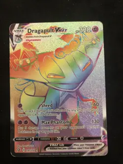 Dragapult VMAX 197/192 Secret Rebel Clash Rainbow Rare Card - Image 1