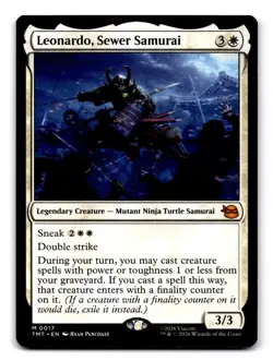 Leonardo, Sewer Samurai 0017 Teenage Mutant Ninja Turtles Magic The Gathering NM - Image 1