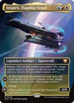 Inspirit, Flagship Vessel (Borderless) Commander: Edge of Eternities Regular NM - Image 1