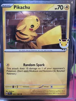 2026 Pokemon Day 30th Anniversary Pikachu 051 Stamped Promo with 🌀 - Image 1