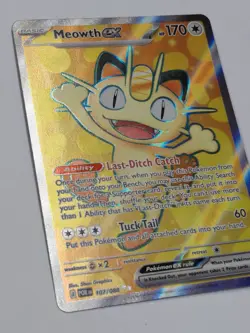 Pokemon TCG Meowth EX Ultra Rare Full Art - Perfect Order 107/88 - Mint - Image 2