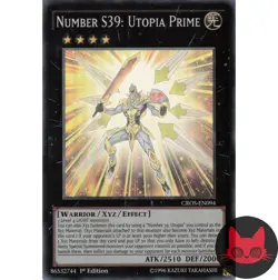 Yugioh Number S39: Utopia Prime CROS-EN094 Super Rare 1st Edition NM - Image 1