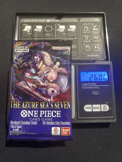 (ULTRA HEAVY) 26.00g One Piece OP14 Azure Sea's Seven Booster Pack NEW SEALED - Image 1