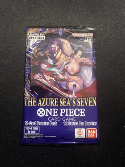 (ULTRA HEAVY) 26.00g One Piece OP14 Azure Sea's Seven Booster Pack NEW SEALED - Image 2