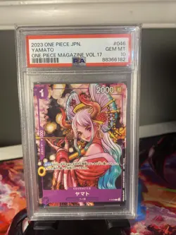 PSA 10 One Piece Card Japanese Yamato P-046 Magazine Vol. 17 Promo - Image 1