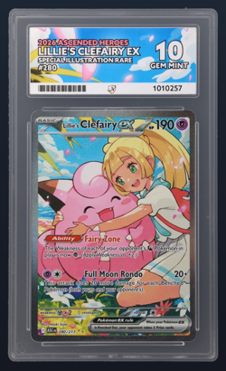 ACE 10 Lillie's Clefairy ex Ascended Heroes 280/217 Pokemon Card PERFECT SUBS - Image 1