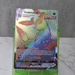 Umbreon VMAX 214/203 Evolving Skies Rainbow Secret Rare Pokemon Card - Image 1