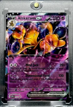 Alakazam EX RARE HOLO STARS REFRACTOR FOIL POKEMON CARD POKEMON TCG MINT - Image 1