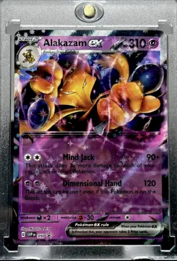 Alakazam EX RARE HOLO STARS REFRACTOR FOIL POKEMON CARD POKEMON TCG MINT - Image 2
