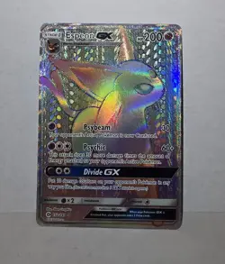 2017 Pokemon TCG Sun & Moon Espeon GX Rainbow Secret Rare Card 152/149 NM - Image 1
