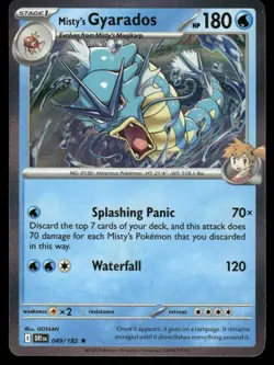Pokemon Cards Misty's Gyarados 049/182 Holo Destined Rivals Rare NM - Image 1