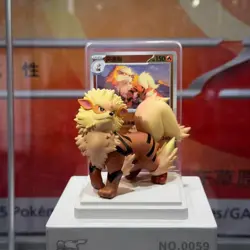 Pokemon Chinese Dream Drawing Arcanine Card 151C-059/151 & 151C Figurine Set - Image 1
