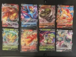 Pokemon TCG V/Vmax Lot Of 8 Cards From Random Sets M/NM - Image 1