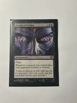 Mtg Dictate of Erebos LP Magic The Gathering Black Enchantment Journey Into Nyx - Image 1