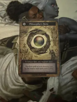 Philosopher’s Stone - Alpha Nonfoil Unique - Sorcery Contested Realm - NM/MT - Image 1
