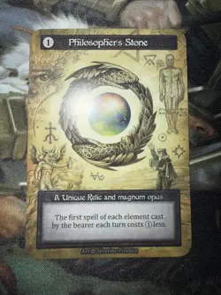 Philosopher’s Stone - Alpha Nonfoil Unique - Sorcery Contested Realm - NM/MT - Image 2