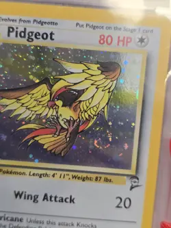PSA 9 - Pokemon PIDGEOT 14/130 - BASE SET 2 - FOIL Rare SWIRL - Image 5