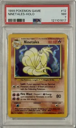Pokemon Ninetales 12/102 Holo English 1999 PSA 7 - Image 1