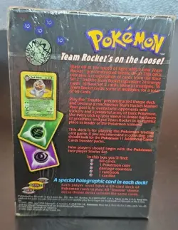 Pokemon Team Rocket Trouble Theme Deck Factory Sealed 2000 NEW - Image 2
