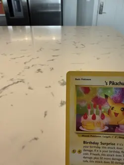 Pokemon TCG Pikachu Birthday Surprise Holo CELEBRATIONS BLACK STAR PROMO RARE - Image 2