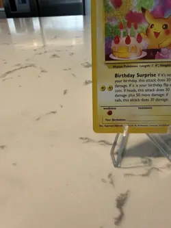 Pokemon TCG Pikachu Birthday Surprise Holo CELEBRATIONS BLACK STAR PROMO RARE - Image 4