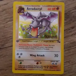 Pokemon TCG 1st Edition Prerelease Fossil- Holographic- Wizards of the Coast - Image 2