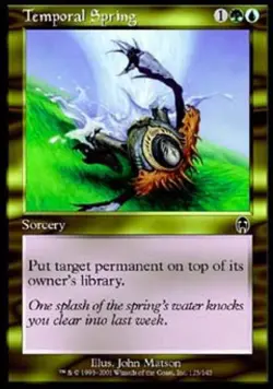 Temporal Spring - Medium Play MTG Apocalypse - Image 1