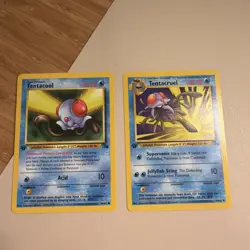 Pokemon TCG Vintage Tentacruel Tentacool Fossil 1st Edition Non Holo - Image 1