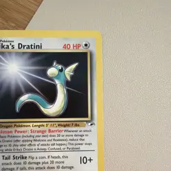 Erika's Dratini - REG - Pokemon TCG - Gym Heroes - 42/132 - UNCOMMON ~ LP - Image 4
