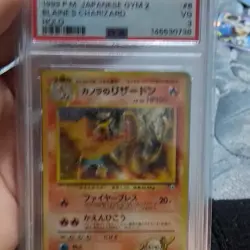 Pokemon Blaine's Charizard Challenge Darkness Holo Japanese PSA 006 1999 - Image 4