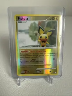 Pokemon Pichu Common Mysterious Treasures 93/123 LP/NM Reverse Holo - Image 1