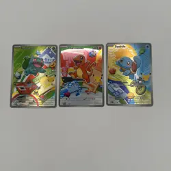 Pokemon TCG First Partner Illustration Collection Series 1 Kanto GEN 1 Starters - Image 1