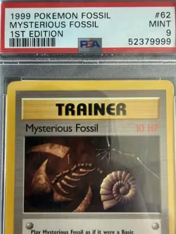 Mysterious Fossil – 1st Edition – PSA 9 – Fossil - 1999 #62/62 – Pokemon Vintage - Image 2