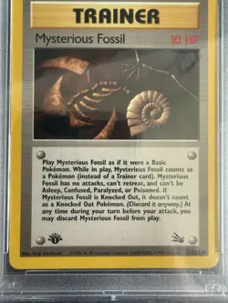 Mysterious Fossil – 1st Edition – PSA 9 – Fossil - 1999 #62/62 – Pokemon Vintage - Image 3