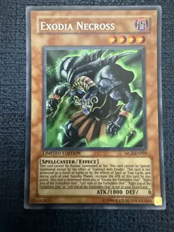 Yugioh MC2-EN003 Exodia Necross, Limited Edition, Secret Rare, NM - Image 1